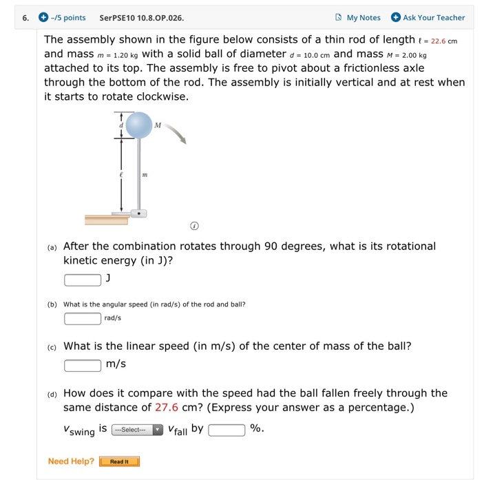 Solved 6 5 Points SerPSE 10 10 8 OP 026 My Notes Ask Chegg