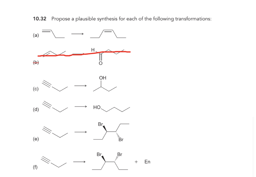 Solved Propose A Plausible Synthesis For Each Of The Chegg