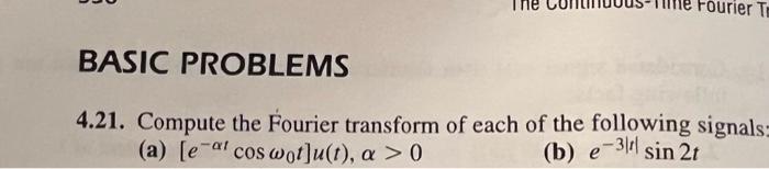 Solved Only A Please Also Sketch Amplitude Spectrum For Chegg