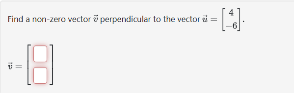 Solved Find A Non Zero Vector Vec V Perpendicular To The Chegg