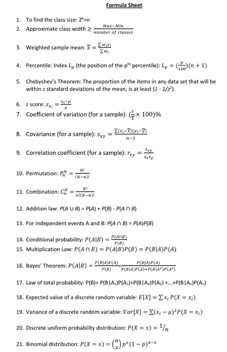 Probability Formulas Explained From The GCSE Formula Sheet 51 OFF