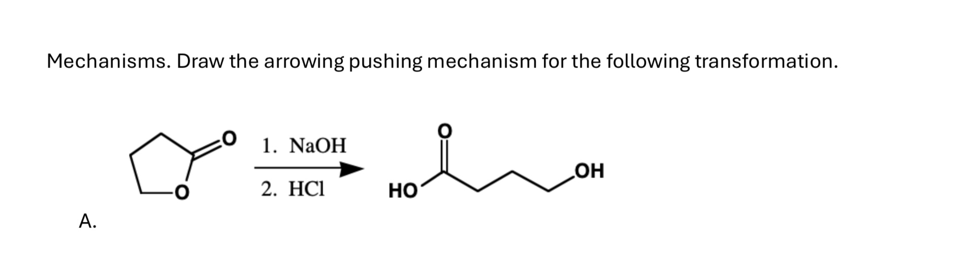 Solved Mechanisms Draw The Arrowing Pushing Mechanism For Chegg