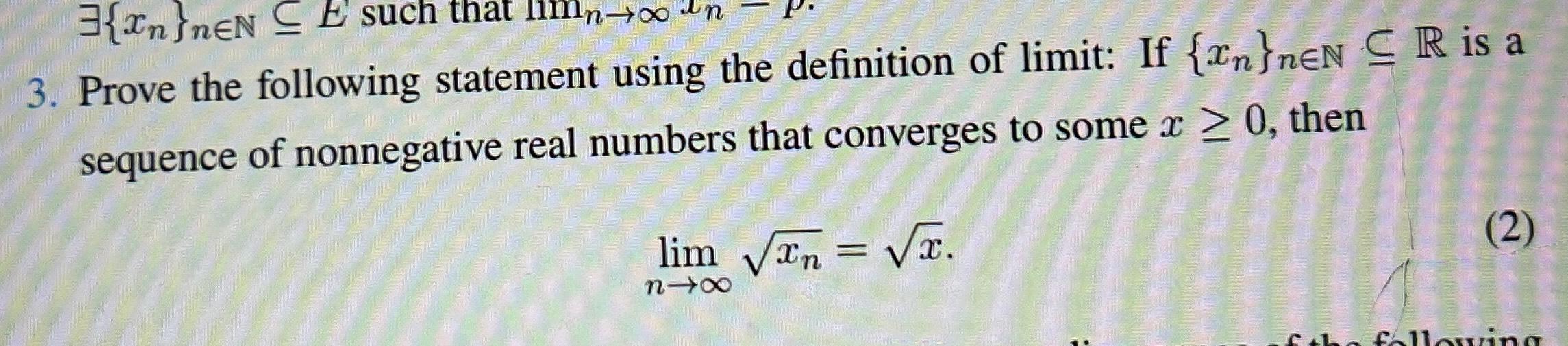 Solved Prove The Following Statement Using The Definition Of Chegg