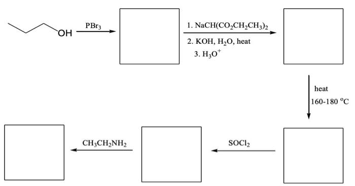 Solved PBrz OH 1 NaCH CO CH CH3 2 2 KOH H O Heat 3 H30 Chegg