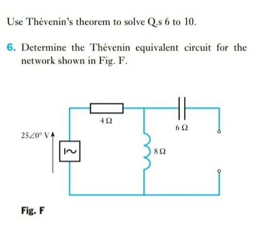 Solved Use Th Venin S Theorem To Solve Q S To Chegg