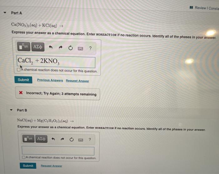 Solved Complete And Balance Each Of The Following Equations Chegg