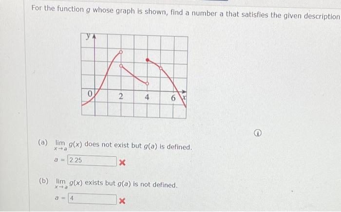 Solved For The Function G Whose Graph Is Shown Find A Chegg