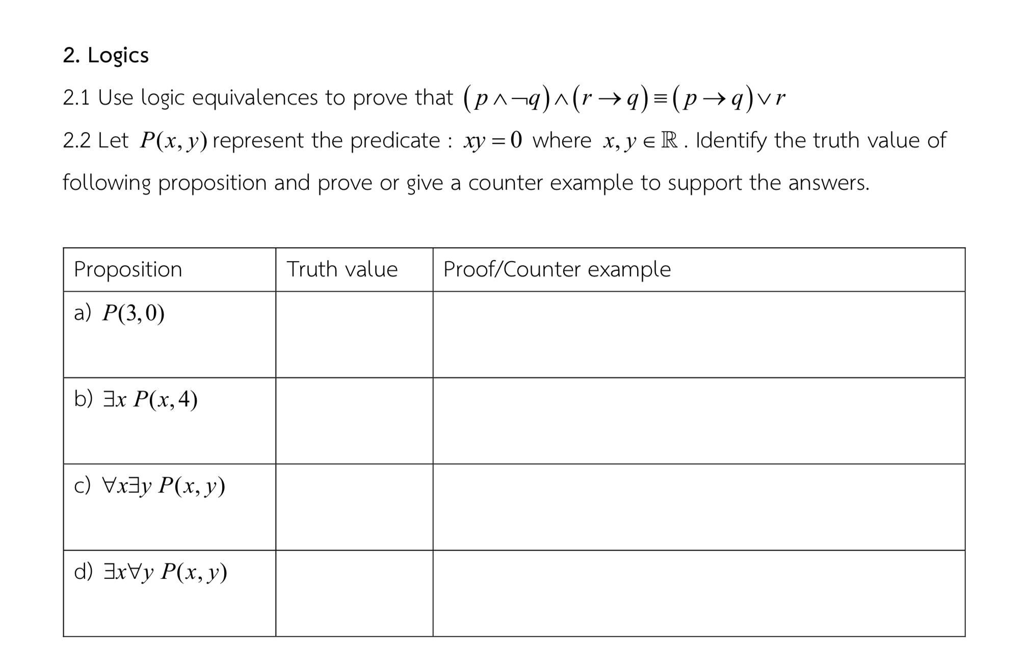 Solved Logics2 1 Use Logic Equivalences To Prove That Chegg