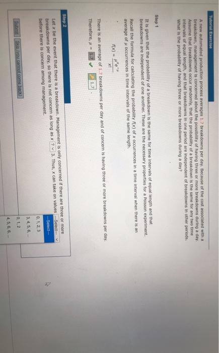 Solved Tutorial Exercise A New Automated Production Process Chegg