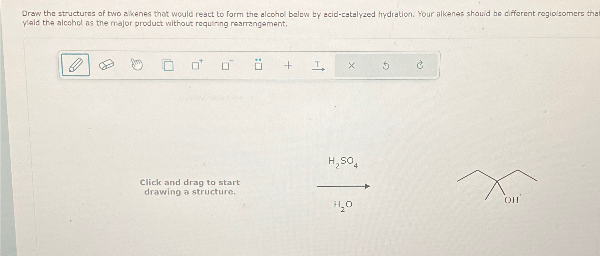 Solved Draw The Structures Of Two Alkenes That Would React Chegg