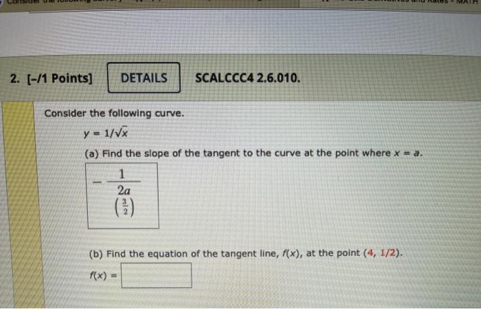 Solved Points Details Scalccc Consider Chegg