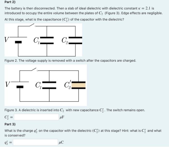 Solved Question Two Air Filled Parallel Plate Capacitors Chegg