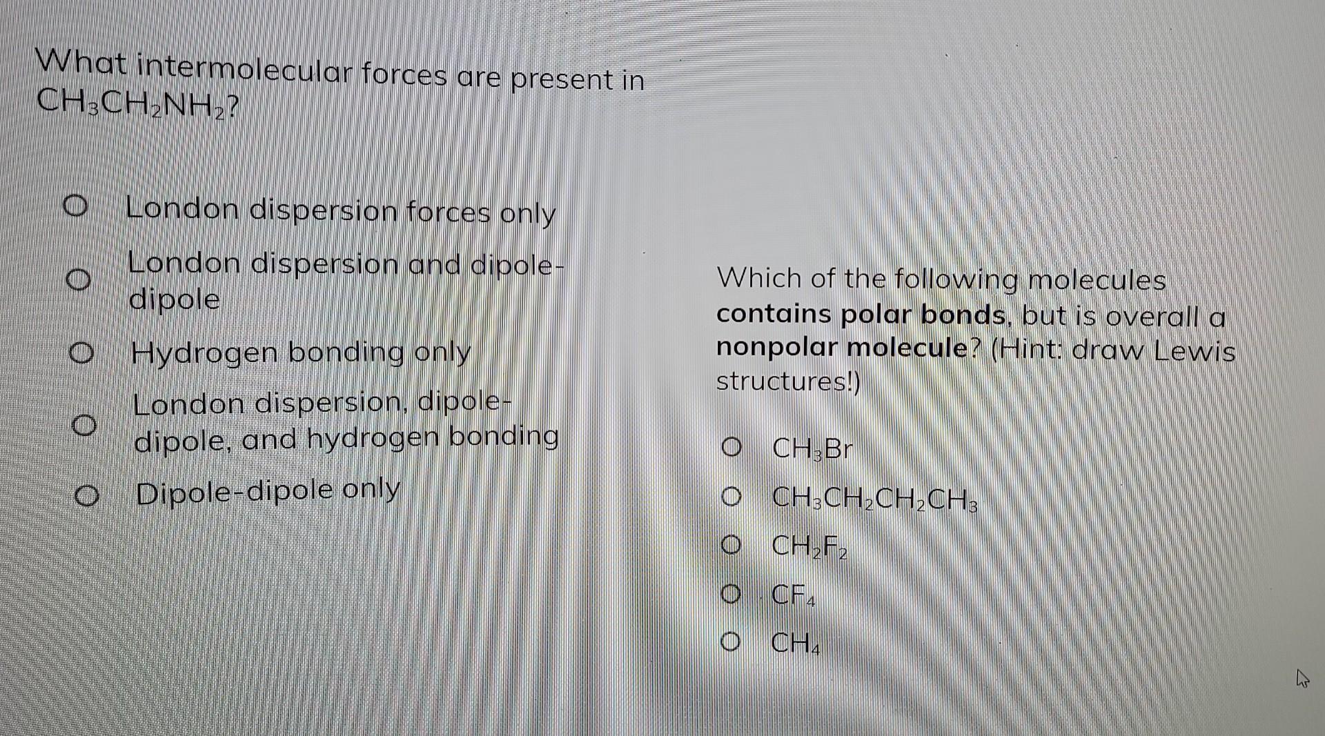 Solved Which Of The Following Molecules Contains Pol