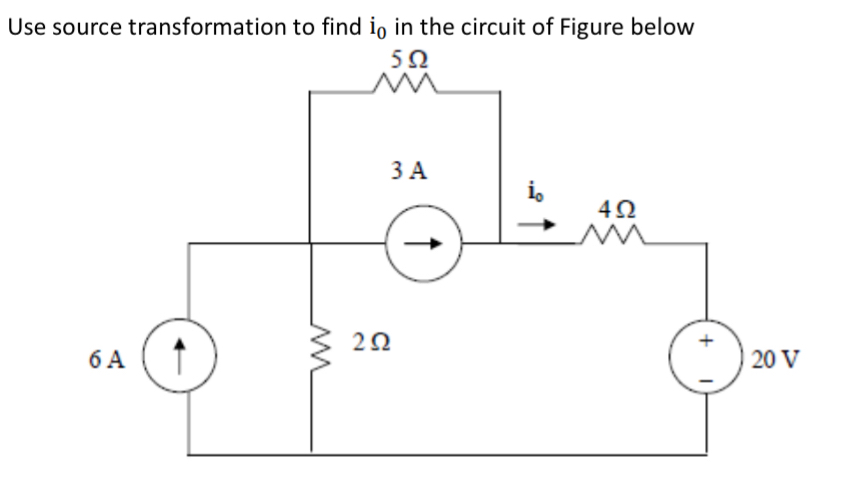 Solved Use Source Transformation To Find I In The Circuit Chegg