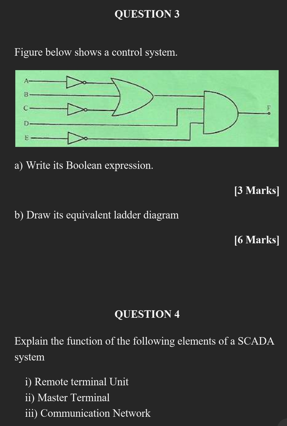 Solved Question Figure Below Shows A Control System A