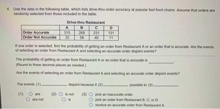 Solved Use The Data In The Following Table Which Lists Chegg