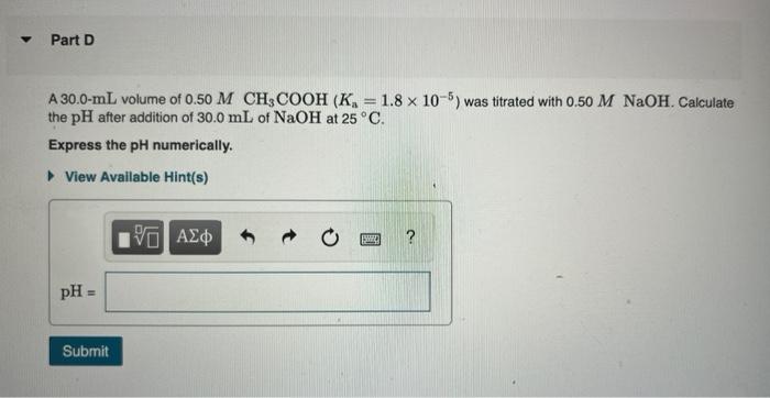 Solved Review Constants 1 Periodic Table Part B A 40 0 Ml Chegg