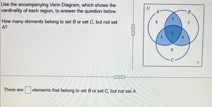 Solved Use The Accompanying Venn Diagram Which Shows The Chegg