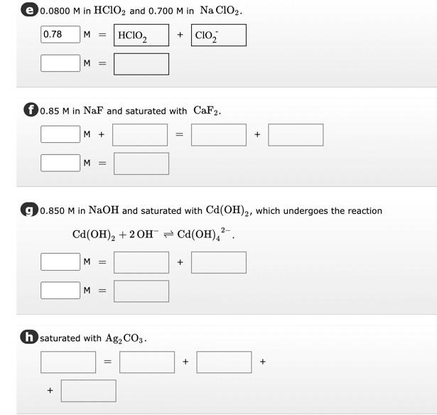 Solved Write The Mass Balance Expressions For A Solution Chegg