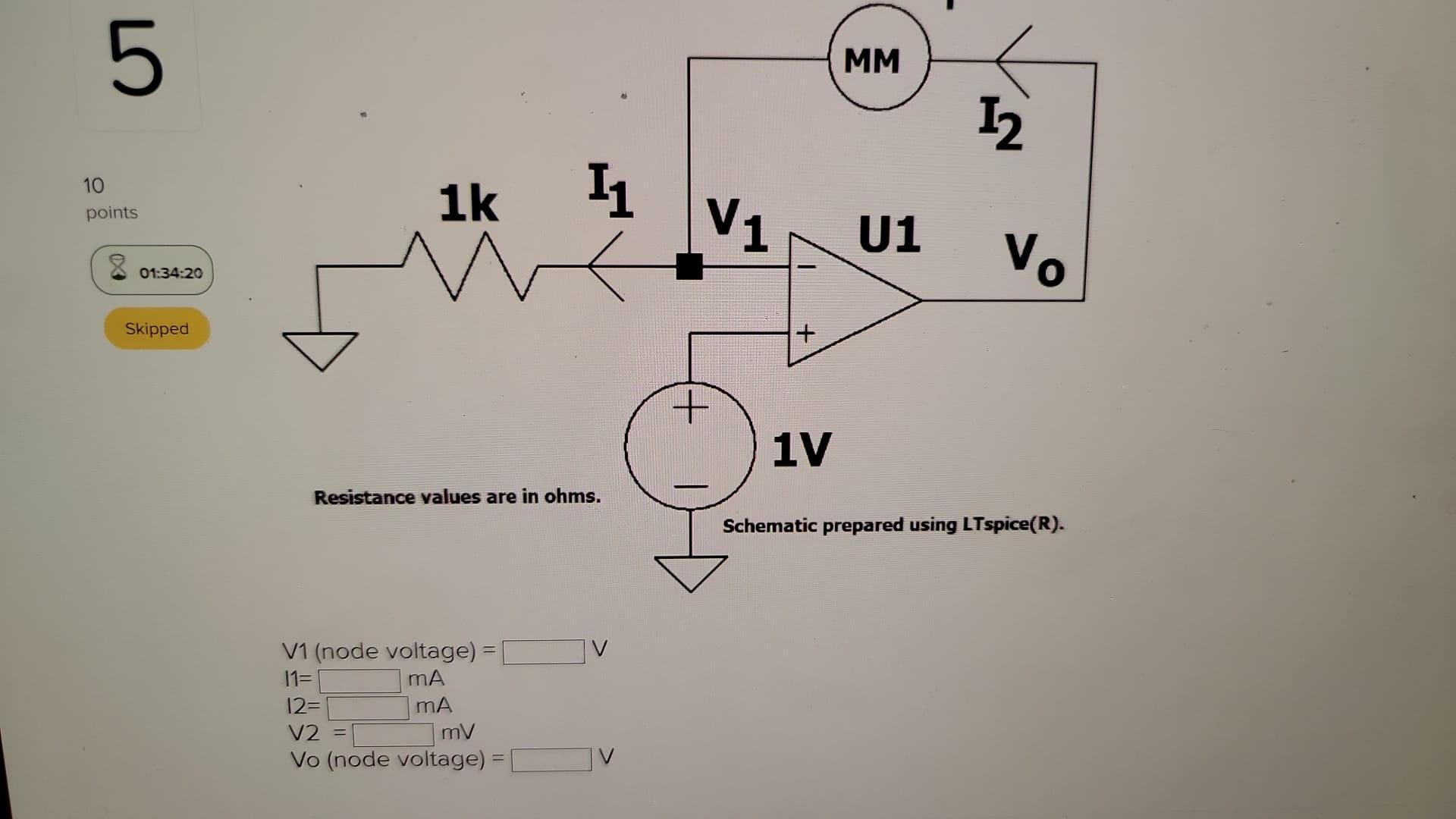 Solved Ideal Operational Amplifier Circuit Analysis The Chegg