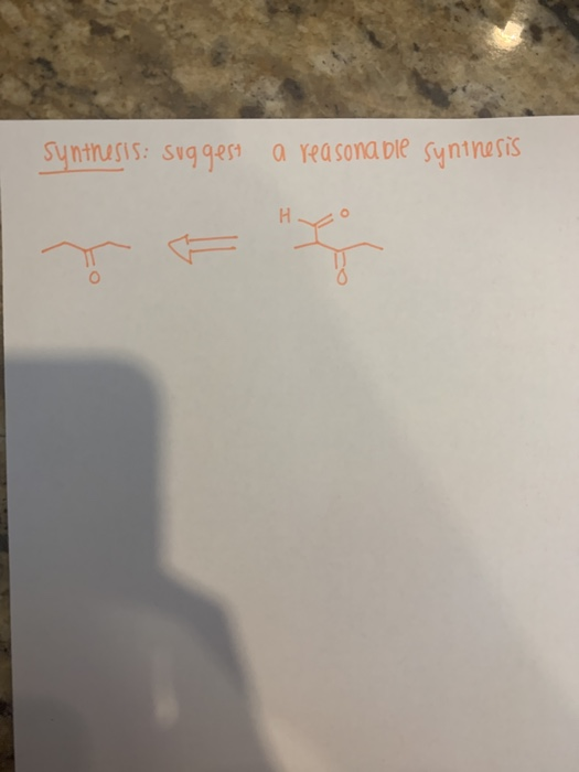 Solved Synthesis Suggest A Reasonable Synthesis Chegg