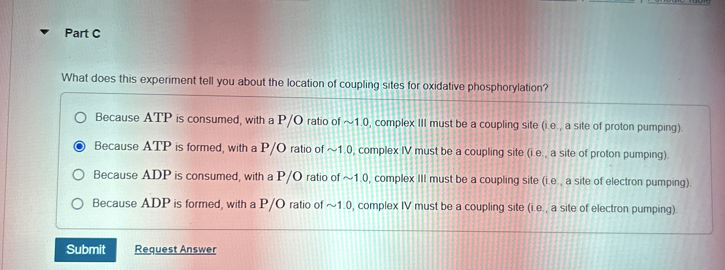 Solved Part Cwhat Does This Experiment Tell You About The Chegg