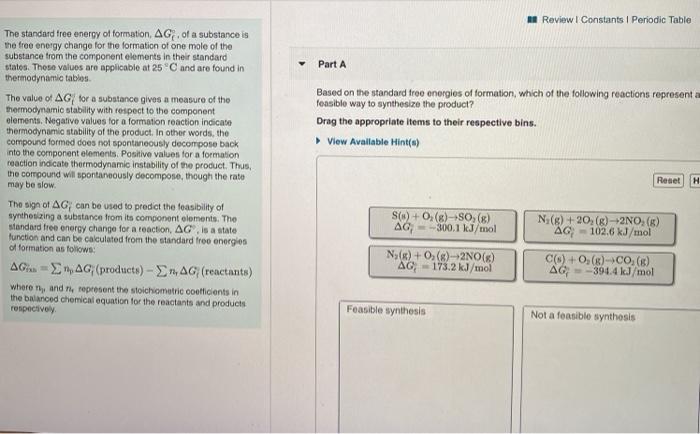 Solved Review I Constants Periodic Table Part A Based On Chegg