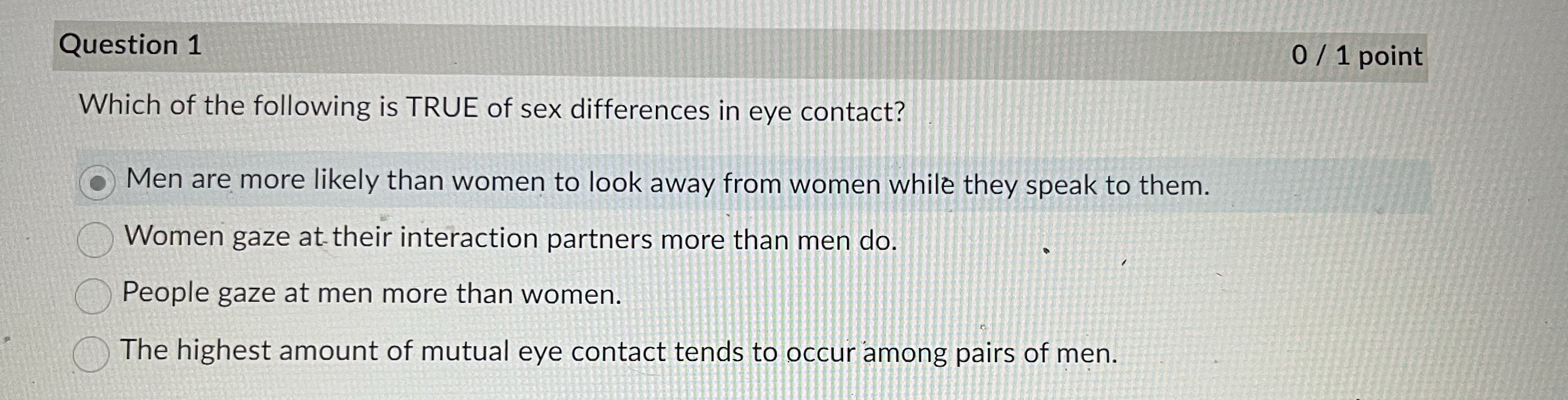 Solved Question Pointwhich Of The Following Is True Chegg