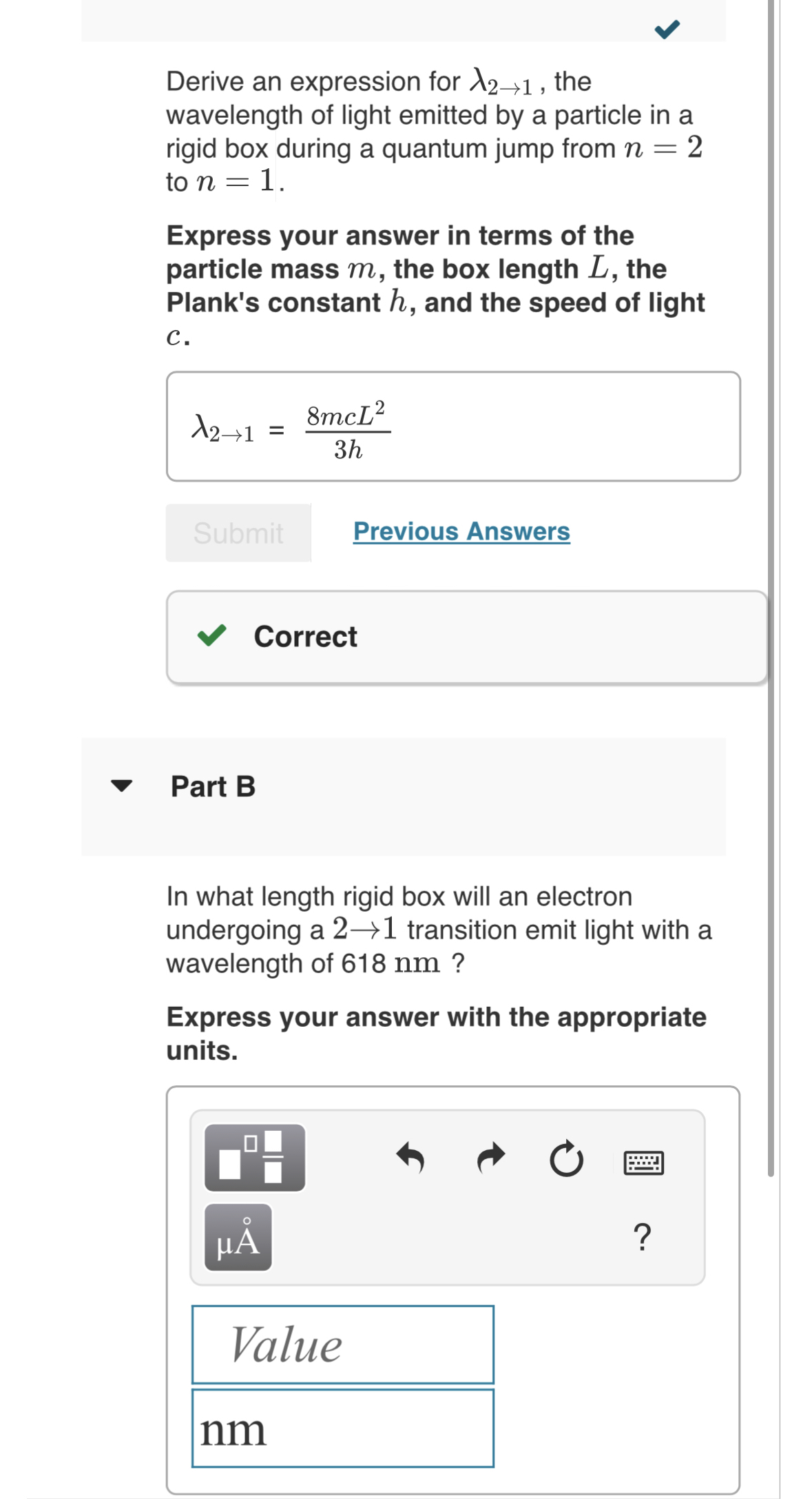 Solved Derive an expression for λ21 the wavelength of Chegg