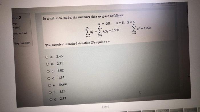 Solved Stion 2 Yet Wered Ked Out Of Flag Question In A Chegg