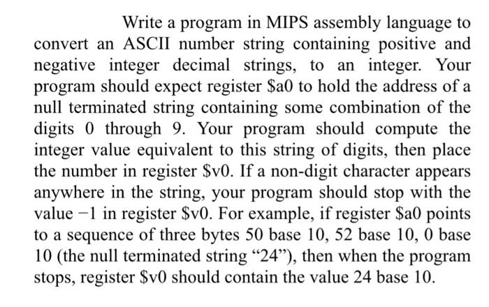 Solved Write A Program In Mips Assembly Language To Convert Chegg