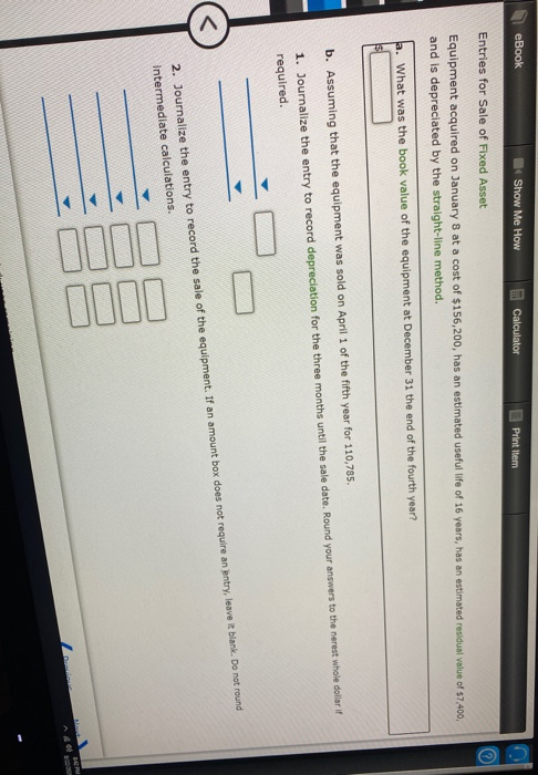 Solved Ebook Show Me How Calculator Print Item Entries For Chegg