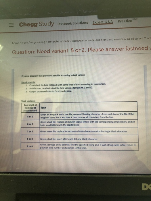 Chegg Study Textbook Solutions Expert Q A Practice Chegg