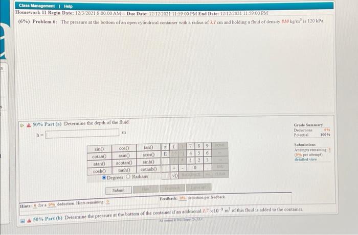 Solved Class Management Help Homework 11 Begin Date Chegg