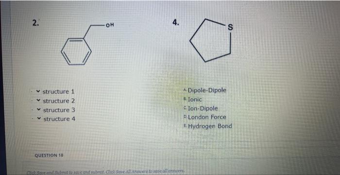 Solved Match Each Compound With The Predominant Chegg