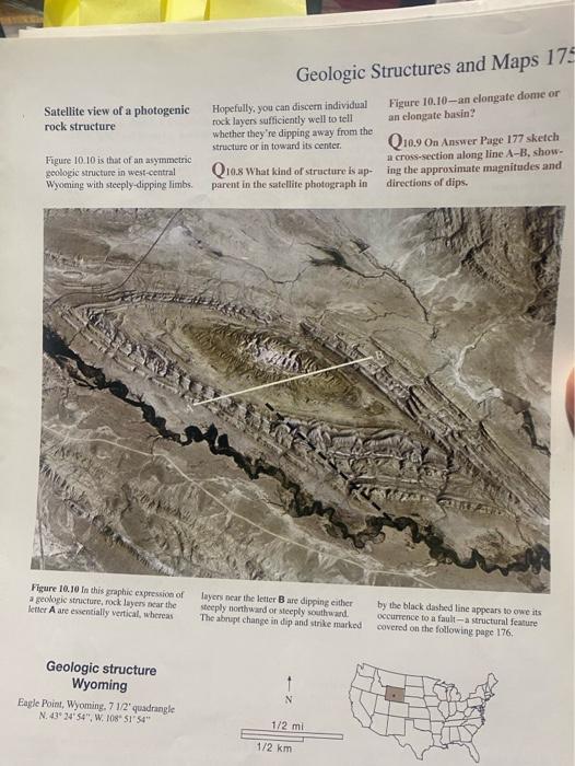 Solved Geologic Structures And Maps 17 Satellite View Of A Chegg