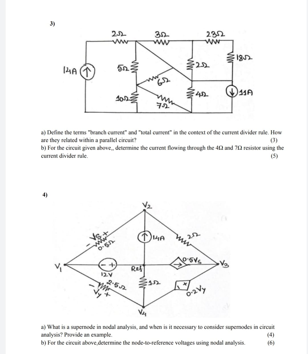 Solved A Define The Terms Branch Current And Total Chegg