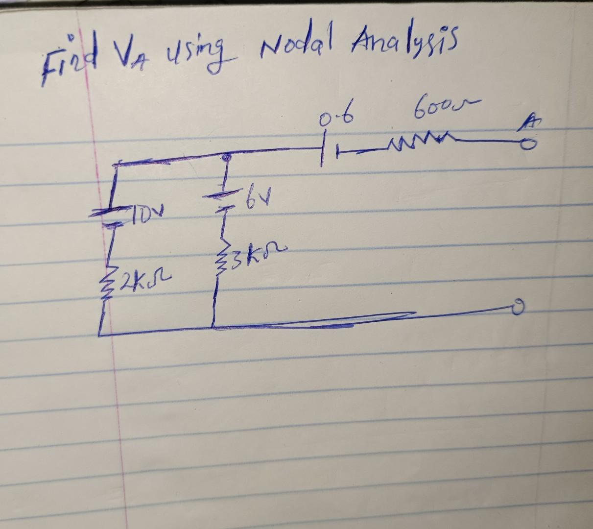 Solved Find Va Using Nodal Analysis Chegg