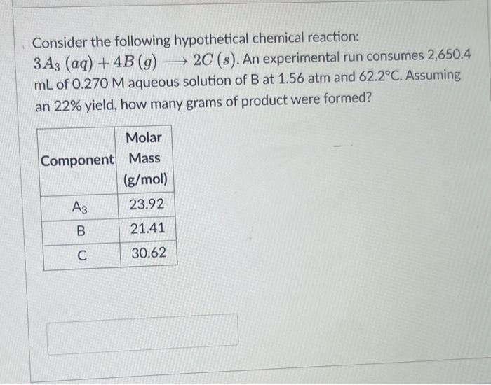 Consider The Following Hypothetical Chemical Chegg