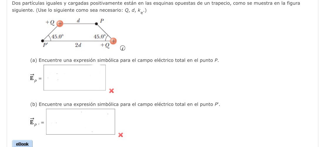 Resuelto Dos partículas iguales y cargadas positivamente están Chegg