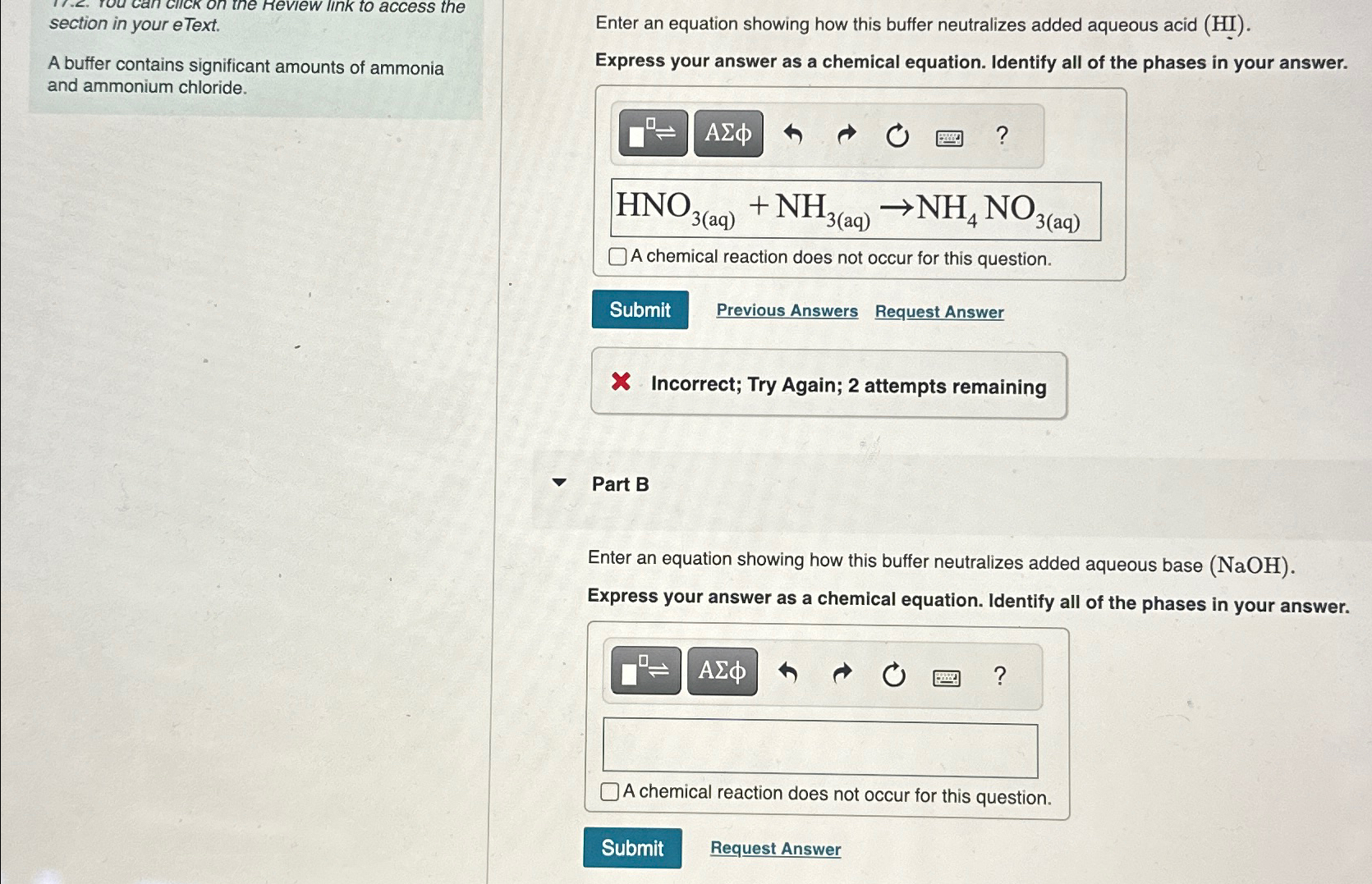 Solved Section In Your Etext A Buffer Contains Significant Chegg