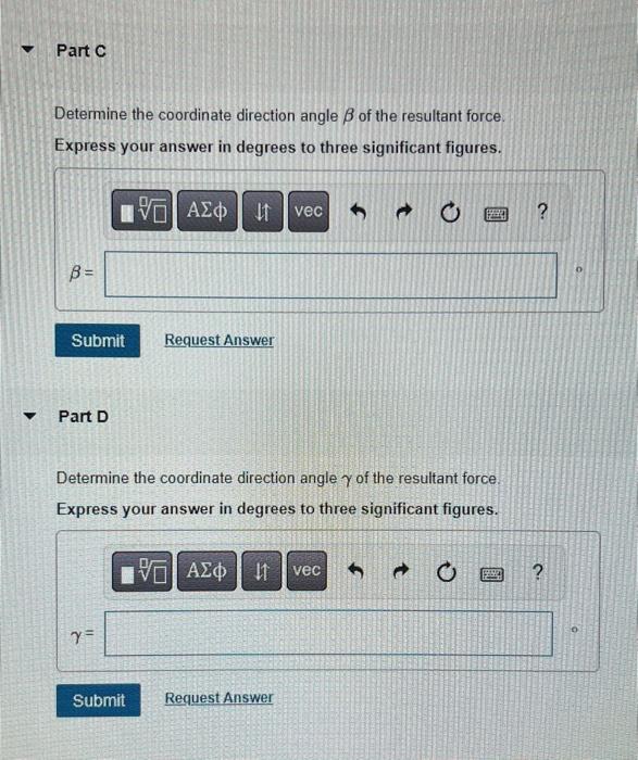 Solved Need Help With Magnitude And Direction Of Angles D