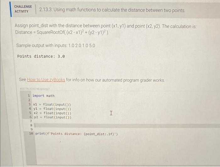 Solved Begin Tabular L L CHALLENGE ACTIVITY 2 13 3 Chegg