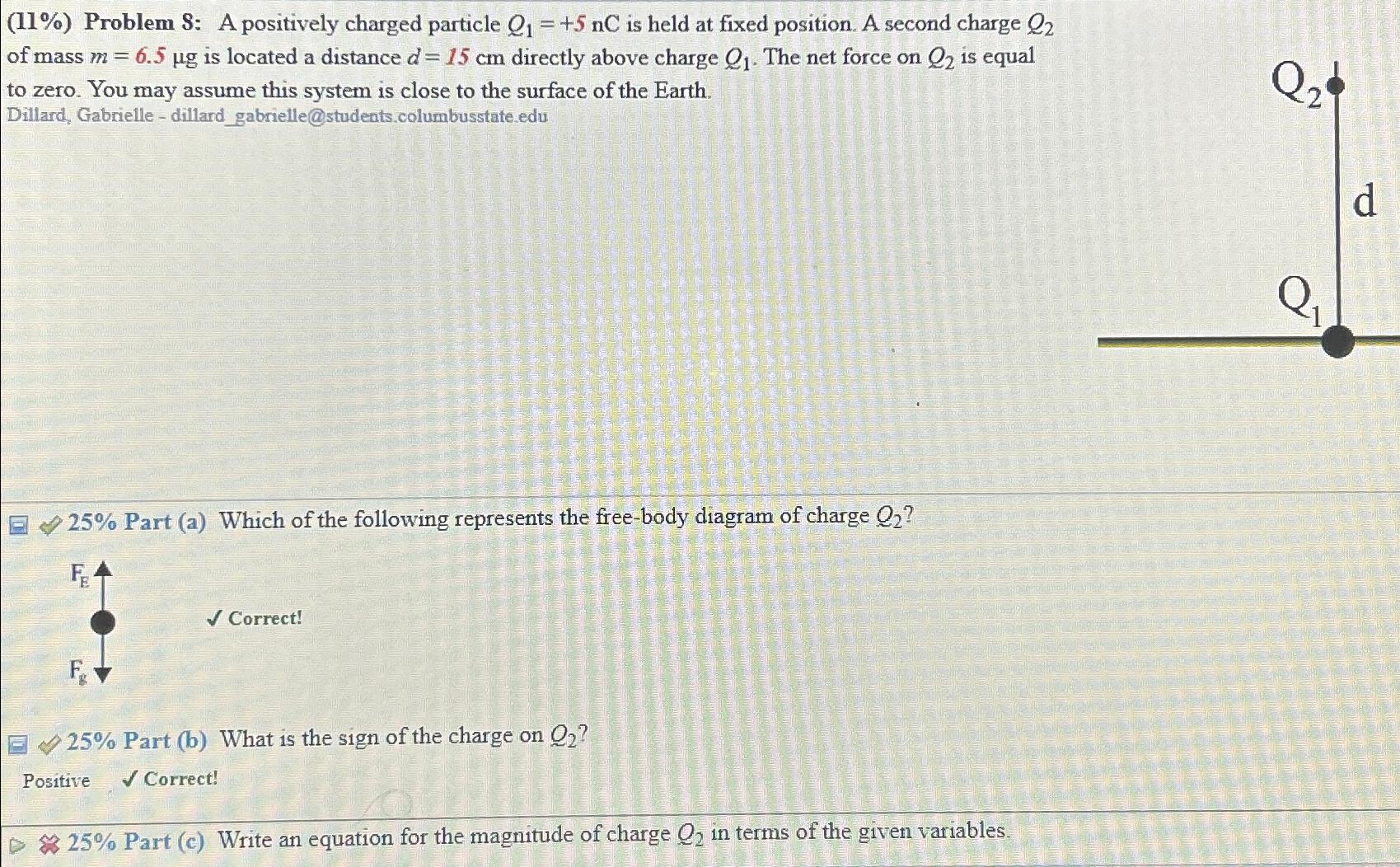 Problem S A Positively Charged Particle Chegg