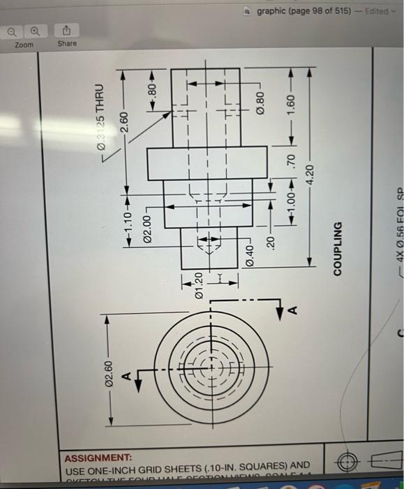 Solved A A A From Interpreting Engineering Drawings Th Chegg