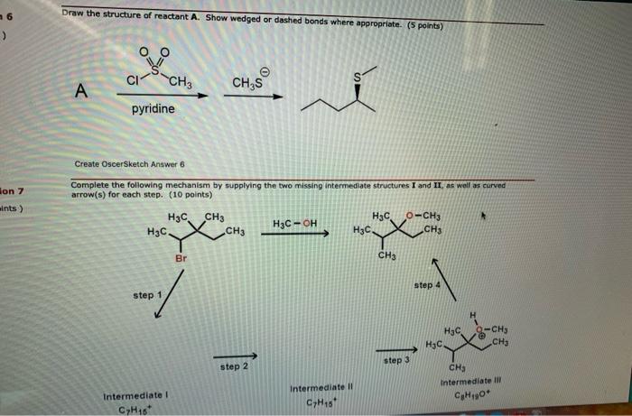 Solved Draw The Structure Of Reactant A Show Wedged Or Chegg