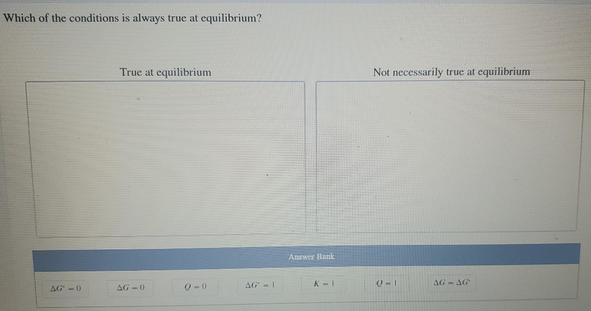 Solved Which Of The Conditions Is Always True At Chegg