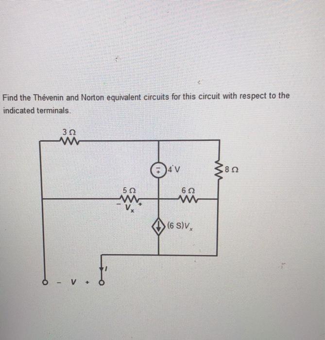 Solved Find the Thévenin and Norton equivalent circuits for Chegg