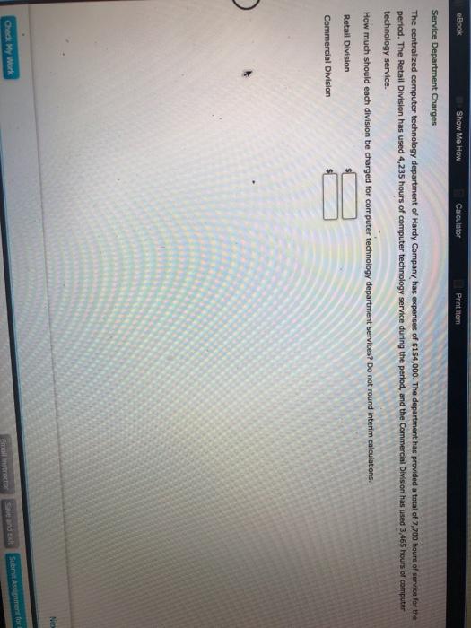Solved EBook Show Me How Calculator Print Item Service Chegg
