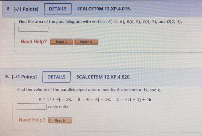 Solved Points Details Scalcet M Xp Find Chegg